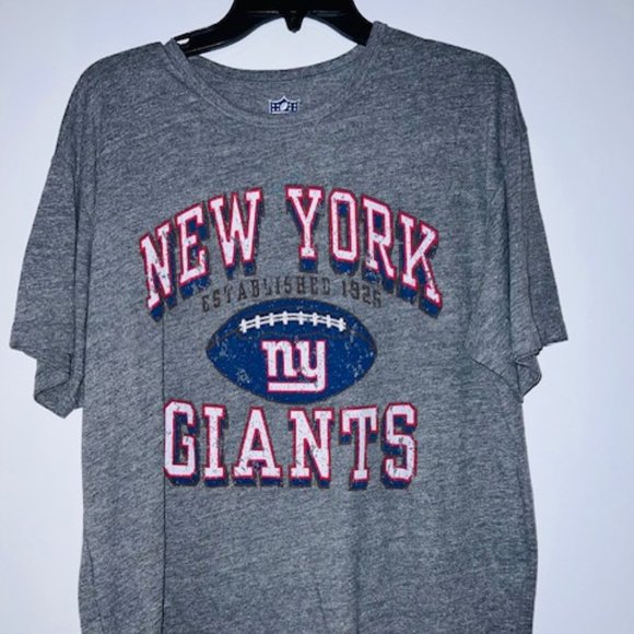 Unisex NY Giants Football Tshirt Gray - Picture 1 of 1